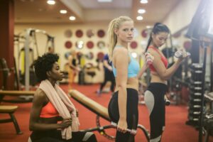 Group workout session